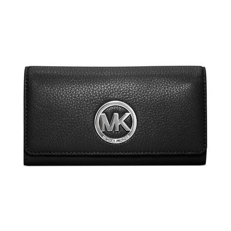 michael kors black and silver fulton wallet|michael kors fulton bag.